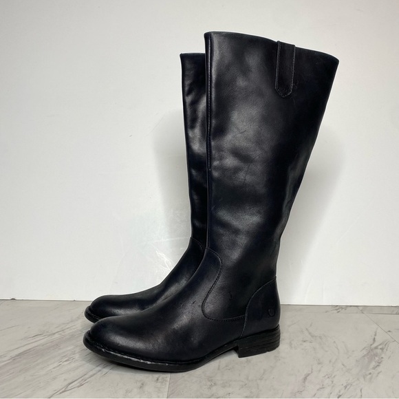 Born Shaunie Black Leather Riding Boot 6M - Picture 14 of 14